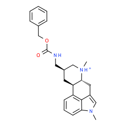 ChemSpider 2D Image | Benzyl {[(8beta)-1,6-dimethylergolin-6-ium-8-yl]methyl}carbamate | C25H30N3O2