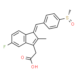 ChemSpider 2D Image | trans-(S)-sulindac | C20H17FO3S