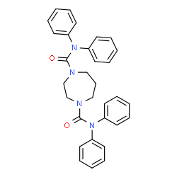 ChemSpider 2D Image | N,N,N',N'-Tetraphenyl-1,4-diazepane-1,4-dicarboxamide | C31H30N4O2