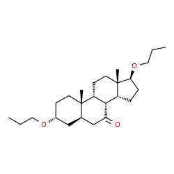 ChemSpider 2D Image | (3alpha,5alpha,9beta,14beta,17beta)-3,17-Dipropoxyandrostan-7-one | C25H42O3