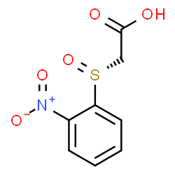 ChemSpider 2D Image | [(R)-(2-Nitrophenyl)sulfinyl]acetic acid | C8H7NO5S