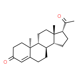 ChemSpider 2D Image | (8alpha,9beta,10alpha,14beta,17alpha)-Pregn-4-ene-3,20-dione | C21H30O2