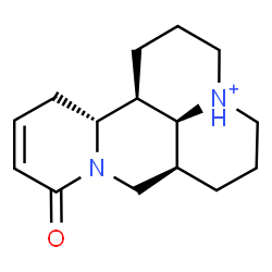ChemSpider 2D Image | 15-Oxo-13,14-didehydromatridin-1-ium | C15H23N2O