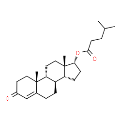 ChemSpider 2D Image | (8alpha,9beta,14beta,17alpha)-3-Oxoandrost-4-en-17-yl 4-methylpentanoate | C25H38O3