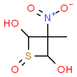 ChemSpider 2D Image | 3-Methyl-3-nitro-2,4-thietanediol 1-oxide | C4H7NO5S