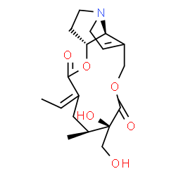 ChemSpider 2D Image | (8beta,12R,13S,15Z)-12,18-Dihydroxysenecionan-11,16-dione | C18H25NO6