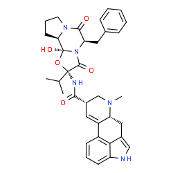 ChemSpider 2D Image | (5'beta,8alpha,11'alpha)-5'-Benzyl-12'-hydroxy-2'-isopropyl-3',6',18-trioxoergotaman | C35H39N5O5