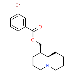 ChemSpider 2D Image | (1R,9aR)-Octahydro-2H-quinolizin-1-ylmethyl 3-bromobenzoate | C17H22BrNO2