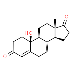 ChemSpider 2D Image | 10-Hydroxyestr-4-ene-3,17-dione | C18H24O3
