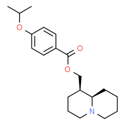ChemSpider 2D Image | (1R,9aR)-Octahydro-2H-quinolizin-1-ylmethyl 4-isopropoxybenzoate | C20H29NO3