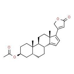 ChemSpider 2D Image | (3beta,5beta)-3-Acetoxycarda-14,16,20(22)-trienolide | C25H32O4