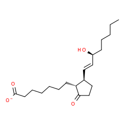 ChemSpider 2D Image | (13E,15S)-15-Hydroxy-9-oxoprost-13-en-1-oate | C20H33O4
