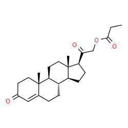 ChemSpider 2D Image | 3,20-Dioxopregn-4-en-21-yl propionate | C24H34O4