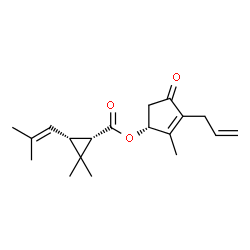 ChemSpider 2D Image | (-)-cis-(R)-allethrin | C19H26O3