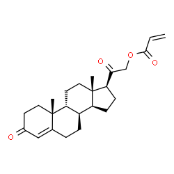 ChemSpider 2D Image | (8alpha,9beta)-3,20-Dioxopregn-4-en-21-yl acrylate | C24H32O4