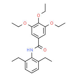 ChemSpider 2D Image | N-(2,6-Diethylphenyl)-3,4,5-triethoxybenzamide | C23H31NO4