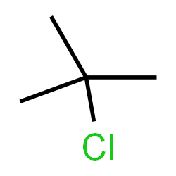 ChemSpider 2D Image | tert-butyl chloride | C4H9Cl
