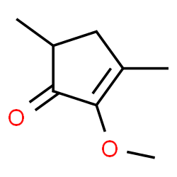 ChemSpider 2D Image | 2-Methoxy-3,5-dimethyl-2-cyclopenten-1-one | C8H12O2