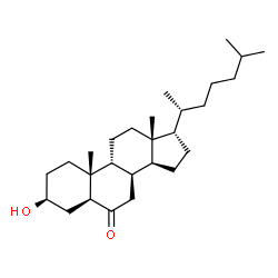 ChemSpider 2D Image | (3beta,5alpha,8alpha,9beta,17alpha)-3-Hydroxycholestan-6-one | C27H46O2