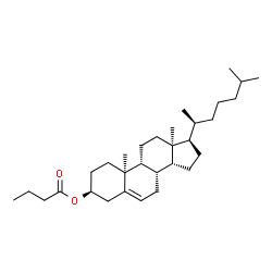 ChemSpider 2D Image | (3beta,9beta,10alpha,13alpha,14beta,20S)-Cholest-5-en-3-yl butyrate | C31H52O2