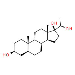 ChemSpider 2D Image | (3beta,5alpha,8alpha,9beta,17alpha,20S)-Pregnane-3,17,20-triol | C21H36O3