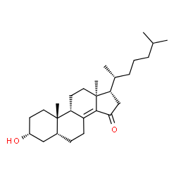 ChemSpider 2D Image | (3alpha,5beta,9beta,13alpha,17alpha)-3-Hydroxycholest-8(14)-en-15-one | C27H44O2