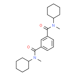 ChemSpider 2D Image | N,N'-Dicyclohexyl-N,N'-dimethylisophthalamide | C22H32N2O2