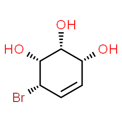 ChemSpider 2D Image | (1R,2R,3R,6S)-6-Bromo-4-cyclohexene-1,2,3-triol | C6H9BrO3