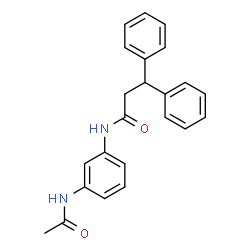 ChemSpider 2D Image | N-(3-Acetamidophenyl)-3,3-diphenylpropanamide | C23H22N2O2