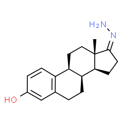 ChemSpider 2D Image | (8alpha,17Z)-17-Hydrazonoestra-1,3,5(10)-trien-3-ol | C18H24N2O