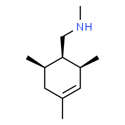 ChemSpider 2D Image | N-Methyl-1-[(1R,2S,6R)-2,4,6-trimethyl-3-cyclohexen-1-yl]methanamine | C11H21N