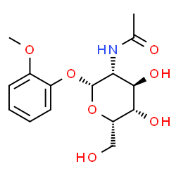 ChemSpider 2D Image | 2-Methoxyphenyl 2-acetamido-2-deoxy-beta-L-idopyranoside | C15H21NO7