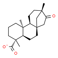 ChemSpider 2D Image | (5alpha,9alpha)-16-Oxobeyeran-18-oate | C20H29O3