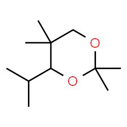 ChemSpider 2D Image | 2,2,5,5-Tetramethyl-4-isopropyl-1,3-dioxane | C11H22O2