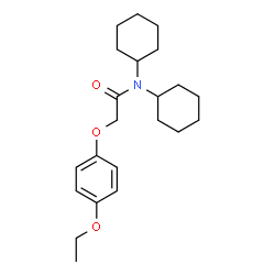 ChemSpider 2D Image | N,N-dicyclohexyl-2-(4-ethoxyphenoxy)acetamide | C22H33NO3