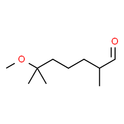 ChemSpider 2D Image | 6-Methoxy-2,6-dimethylheptanal | C10H20O2