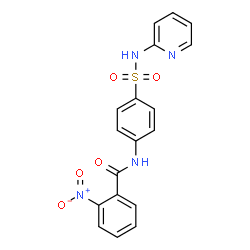 ChemSpider 2D Image | 2-nitro-N-[4-(pyridin-2-ylsulfamoyl)phenyl]benzamide | C18H14N4O5S
