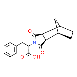 ChemSpider 2D Image | (2S)-2-[(1R,2R,6S,7S)-3,5-Dioxo-4-azatricyclo[5.2.1.0~2,6~]dec-4-yl]-3-phenylpropanoic acid | C18H19NO4