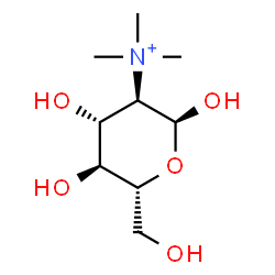 ChemSpider 2D Image | 2-Deoxy-2-(trimethylammonio)-alpha-D-glucopyranose | C9H20NO5