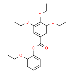 ChemSpider 2D Image | 2-Ethoxyphenyl 3,4,5-triethoxybenzoate | C21H26O6
