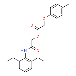 ChemSpider 2D Image | 2-[(2,6-Diethylphenyl)amino]-2-oxoethyl (4-methylphenoxy)acetate | C21H25NO4