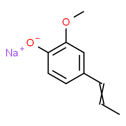 ChemSpider 2D Image | Sodium 2-methoxy-4-(1-propen-1-yl)phenolate | C10H11NaO2