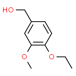 ChemSpider 2D Image | 4-Ethoxy-3-Methoxybenzyl Alcohol | C10H14O3
