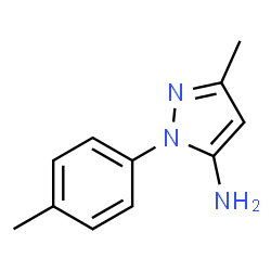 ChemSpider 2D Image | 1-(p-tolyl)-3-methyl-5-aminopyrazole | C11H13N3