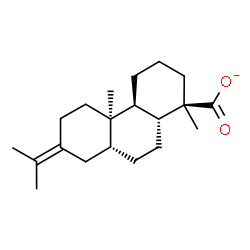 ChemSpider 2D Image | (1R,4aS,4bR,8aR,10aR)-7-Isopropylidene-1,4b-dimethyltetradecahydro-1-phenanthrenecarboxylate | C20H31O2