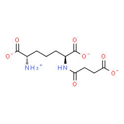 ChemSpider 2D Image | (2S,6S)-2-Ammonio-6-[(3-carboxylatopropanoyl)amino]heptanedioate | C11H16N2O7