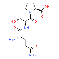 ChemSpider 2D Image | L-Glutaminyl-L-threonyl-L-proline | C14H24N4O6