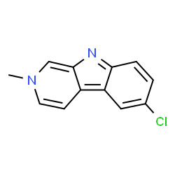 ChemSpider 2D Image | 6-Chloro-2-methyl-2H-beta-carboline | C12H9ClN2