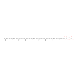 ChemSpider 2D Image | (3E,7E,11E,15E,19E,23E,27E,31E)-4,8,12,16,20,24,28,32,36-Nonamethyl-3,7,11,15,19,23,27,31,35-heptatriacontanonaen-1-yl trihydrogen diphosphate | C46H78O7P2