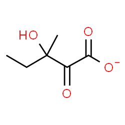 ChemSpider 2D Image | 3-Hydroxy-3-methyl-2-oxopentanoate | C6H9O4
